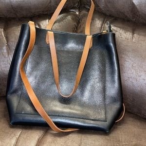 Madewell Black Transport Tote